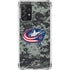 NHL Columbus Blue Jackets Camo Galaxy A72 5G Clear Case
